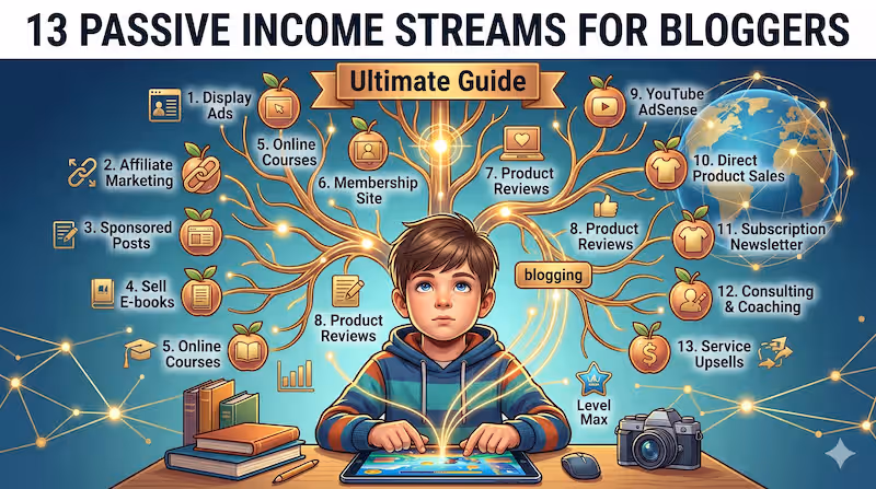 13 Passive Income Streams for Bloggers: Ultimate Guide
